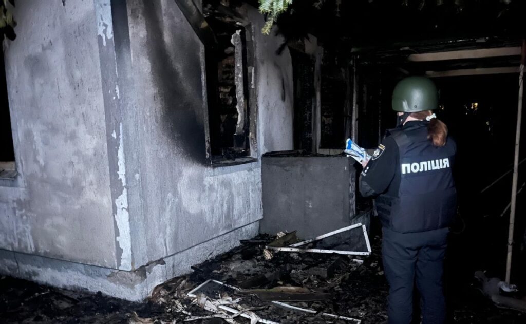 Наслідки обстрілу Київської області 30-го вересня. Фото: Поліція Київщини