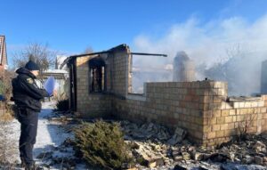 Пожежа в будинку. Фото: Поліція Київської області
