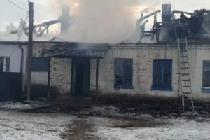 Пожежа в Катюжанці. Фото: ДСНС Київщини