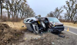 ДТП у Вишгородському районі. Фото: Поліція Київщини
