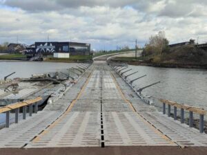 Понтонна переправа. Фото: Вишгородська міська рада