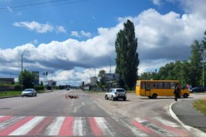 ДТП у Вишгороді. Фото: Вишгородське районне управління поліції
