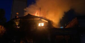 Пожежа в гаражному кооперативі Вишгорода. Фото: поліція Київщини