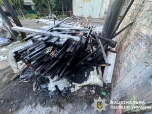 Підпал на підприємстві у Вишгороді. Фото: Поліція Київщини