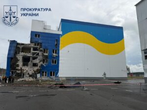 Удар РФ по сховищу відпрацьованого ядерного палива в зоні вічуження. Фото: Офіс генпрокурора