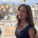 Зіркове привітання з балкону готелю Україна на День Незалежності
