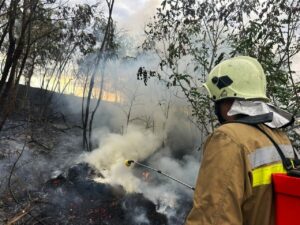 Ліквідація наслідків ворожого обстрілу та пожеж, що виникли в його результаті