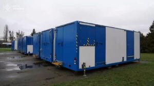 Модульні споруди для рятувальників у Чорнобилі